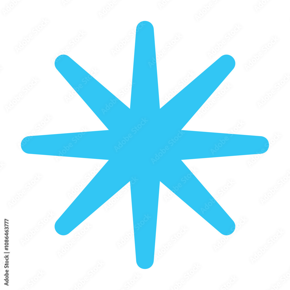 blue asterisk geometric shape blue asterisk geometric shape