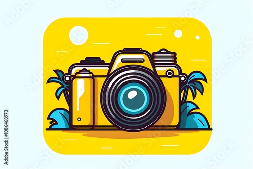 Flat Design World Photography Day Concept Background photo earth camera image poster technology nature day film international lens picture illustration photographer design vector photo