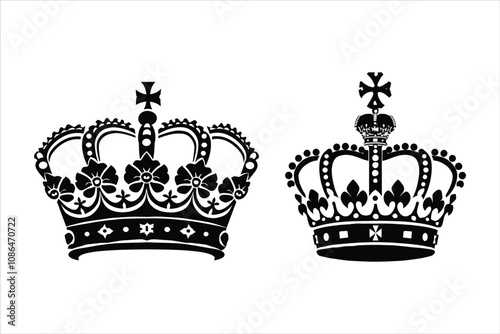 Kings Crown Silhouette Isolated