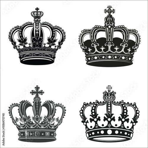 Kings Crown Silhouette Isolated