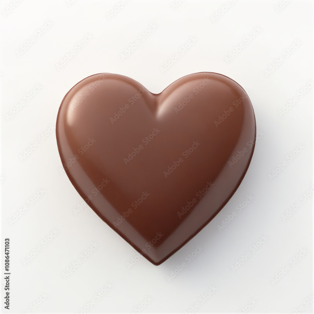 Chocolate heart-shaped candy on a light background Chocolate heart-shaped candy on a light background