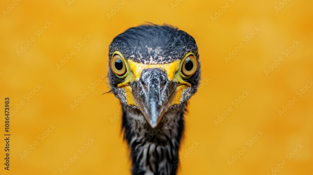Striking Black Heron Portrait Wildlife Birdwatching Nature Photography Striking Black Heron Portrait Wildlife Birdwatching Nature Photography