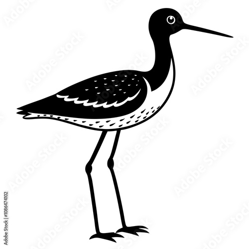 illustration of a yellowlegs