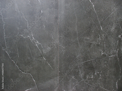 Marble stone big size with gray background with white line pattern. This marble is suitable for installation on interior and exterior. photo