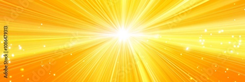 Abstract background bright yellow color filled burst light Glittery and orange