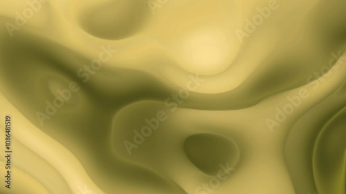 Green Liquid Animation, Abstract Flowing Motion Background.