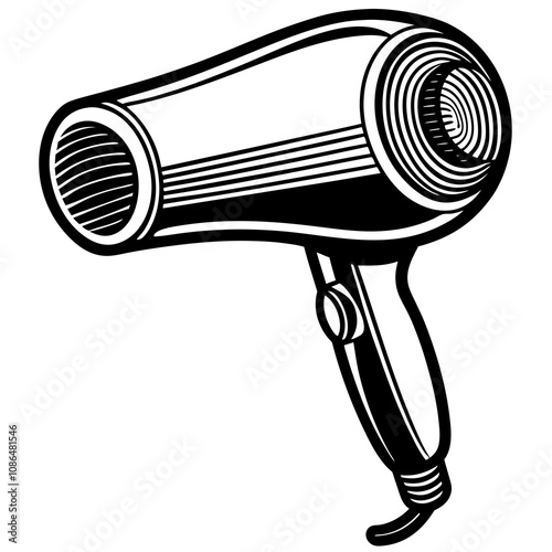 hair dryer isolated on white