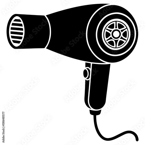 hair dryer isolated on white