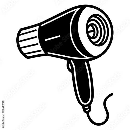 hair dryer isolated on white