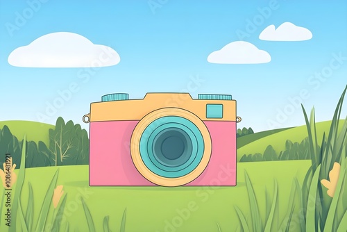 Flat Design World Photography Day Concept Background photo earth camera image poster technology nature day film international lens picture illustration photographer design vector photo