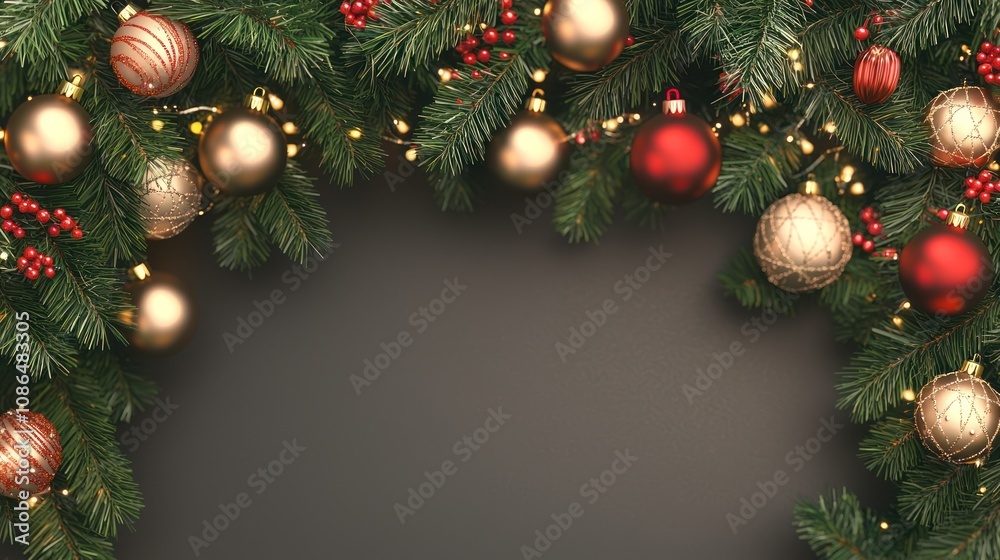 Christmas decoration transparent background