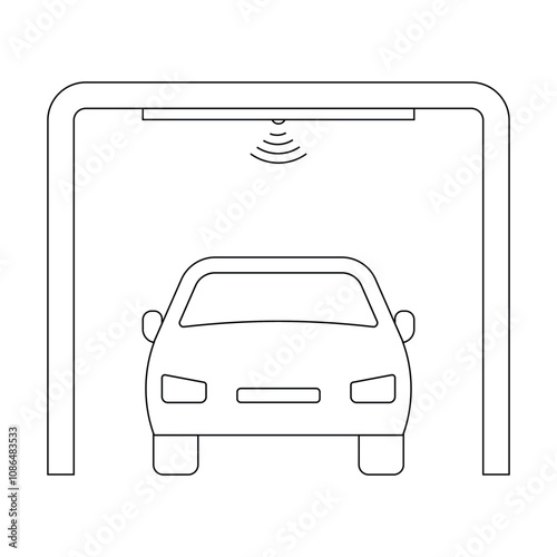 toll gate icon