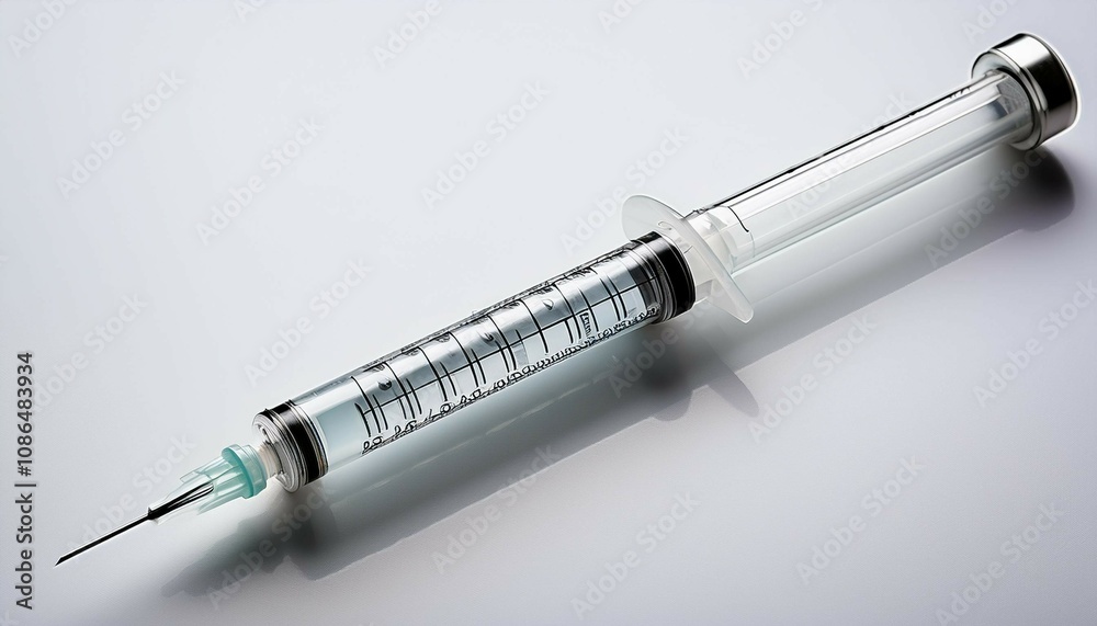 syringe on a white background syringe on a white background