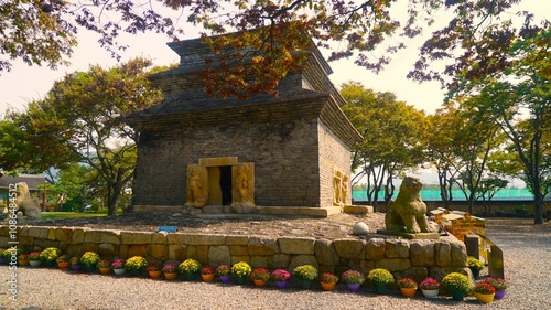 The Stone Pagoda of Bunhwangsa Temple in Gyeongju photo