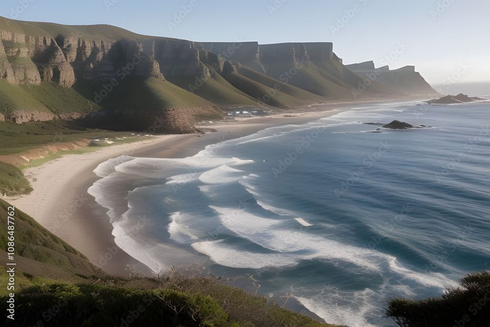 Robberg Peninsula, a dramatic headland jutting out into the Indian Ocean It is a testament to the power of time and nature. This stunning landscape is carved by the traces of ancient geological forces Robberg Peninsula, a dramatic headland jutting out into the Indian Ocean It is a testament to the power of time and nature. This stunning landscape is carved by the traces of ancient geological forces