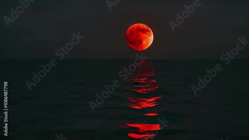 sunsen in the sea night