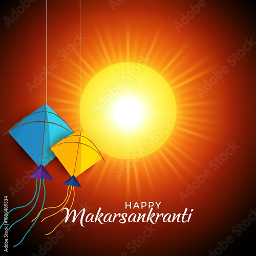 A radiant sun with colorful...