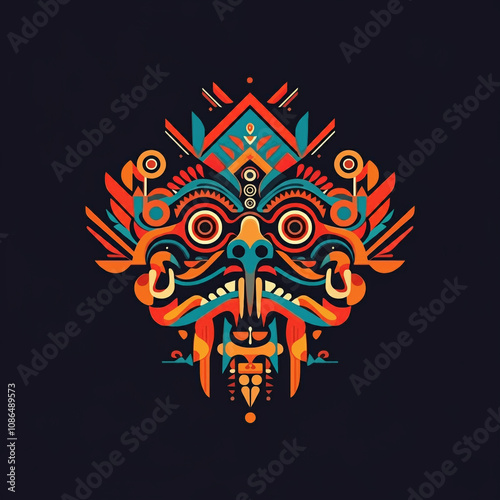 A stylized graphic featurin...