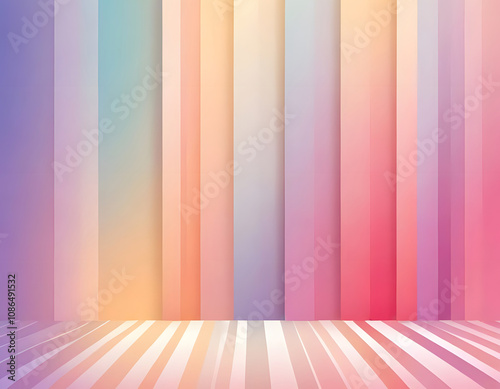 Neon Light Streaks on Dark Background