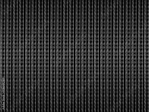 Black metal texture steel background. Perforated metal sheet.