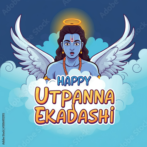 Cheerful illustration of a ...