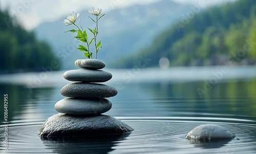Tranquil Mental Wellness Visuals with Soft Natural Imagery