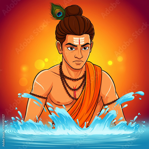 Vibrant depiction of a medi...