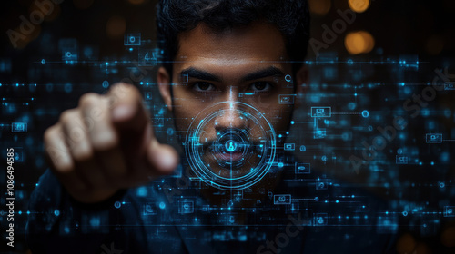 Wallpaper Mural Compliance in Business Concept - Businessman with Laptop Torontodigital.ca