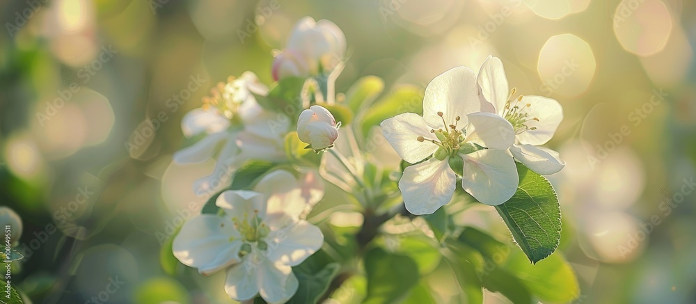 Apple Blossom Field in Spring Apple Blossom Field in Spring