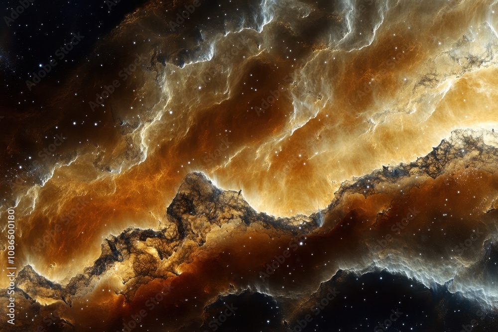 Abstract cosmic background with swirling gas clouds. Abstract cosmic background with swirling gas clouds.