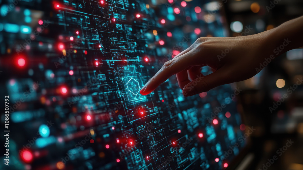 Data Security Protocol: Person Engaging Zero Trust Security Concept