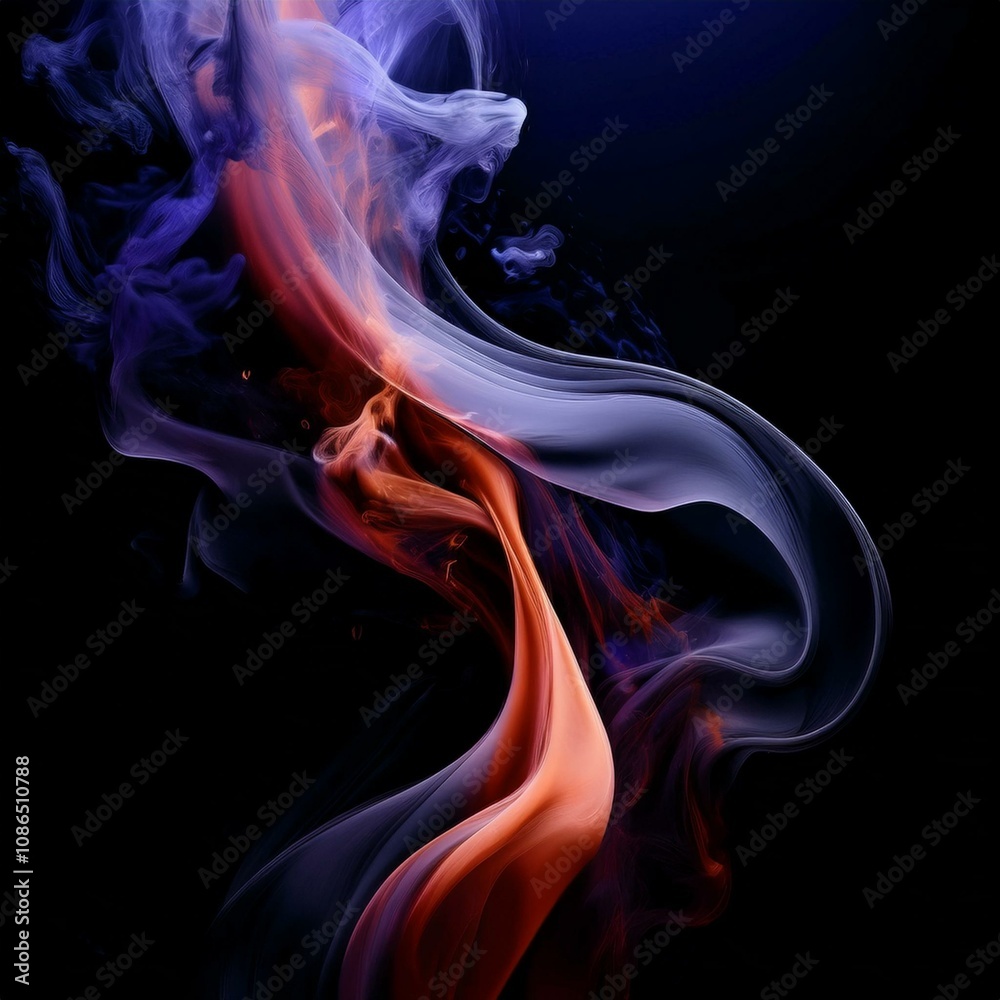Obraz premium smoke on black