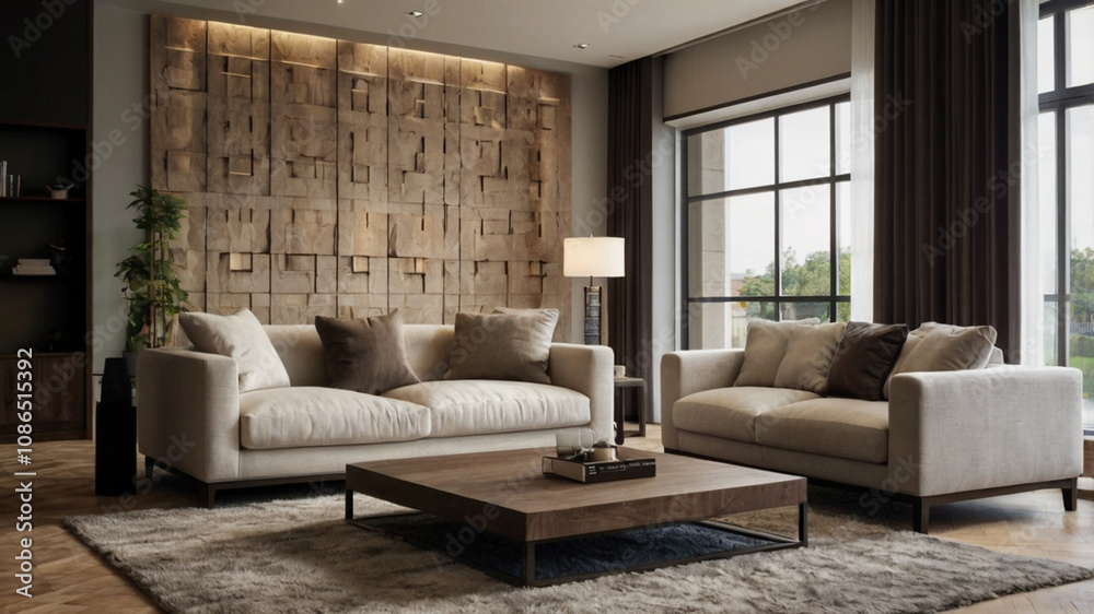 Fototapeta premium modern living room