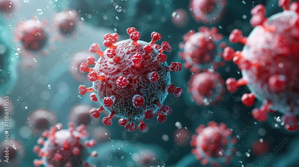 Scientific Illustration of Bacteria and Virus Interaction in Real Life Scientific Illustration of Bacteria and Virus Interaction in Real Life