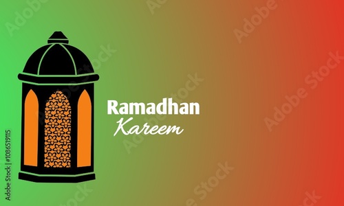 Ramadan Kareem Abstract Background with high resolution, Gradient colored