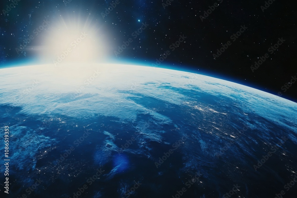 Sunrise over Earth from space. (1) Sunrise over Earth from space. (1)