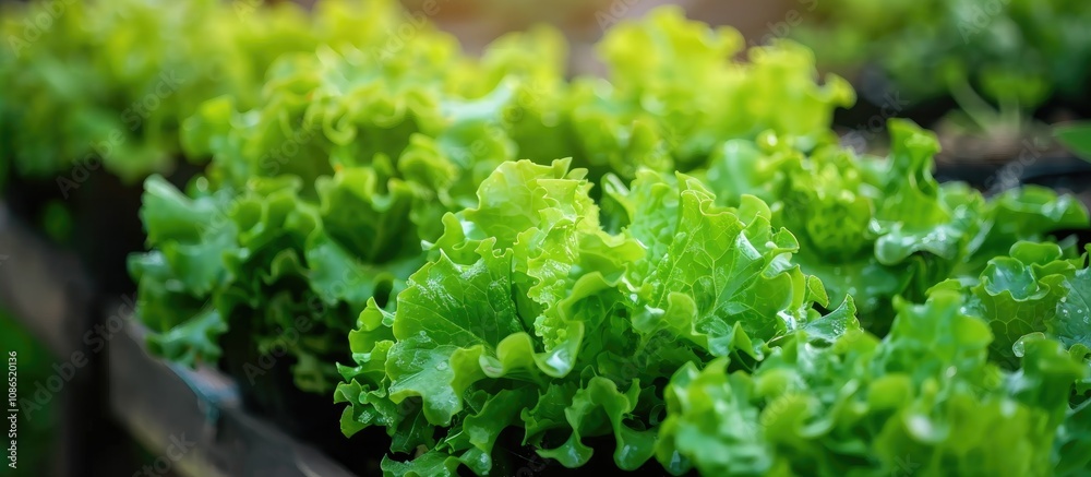 Hydroponic Greenhouse Farming of Oak Salad Lettuce by Local Farmers Hydroponic Greenhouse Farming of Oak Salad Lettuce by Local Farmers