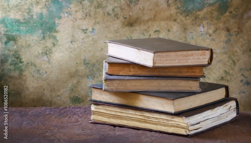 Wallpaper Mural Books paper grunge vintage old aged texture background Torontodigital.ca