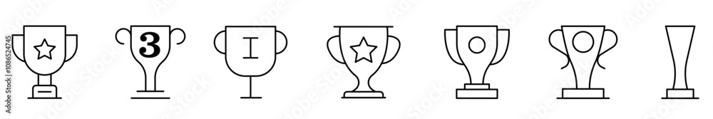 Trophy icon. Trophy cup, winner cup, victory cup icon. Reward symbol sign for web and mobile. Trophy icon. Trophy cup, winner cup, victory cup icon. Reward symbol sign for web and mobile.