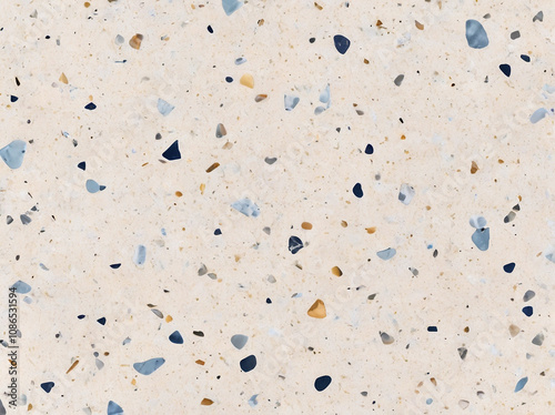 terrazzo beige blue 1