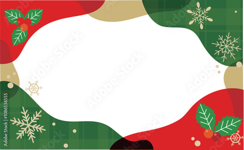 クリスマスのかわいいベクター背景素材