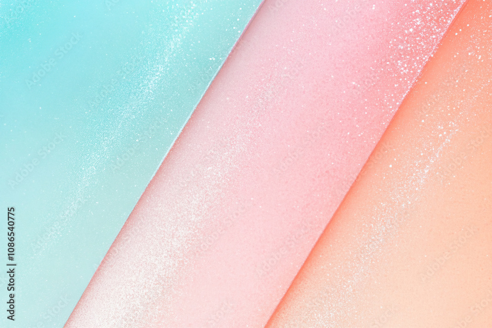 Fototapeta premium abstract pastel blue pink gradient background with glitter
