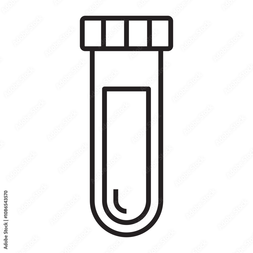 Test Tube line icon. Test Tube line icon.