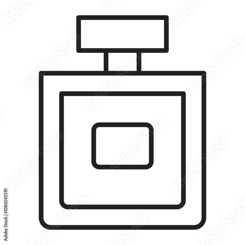 Perfume Bottle line icon.