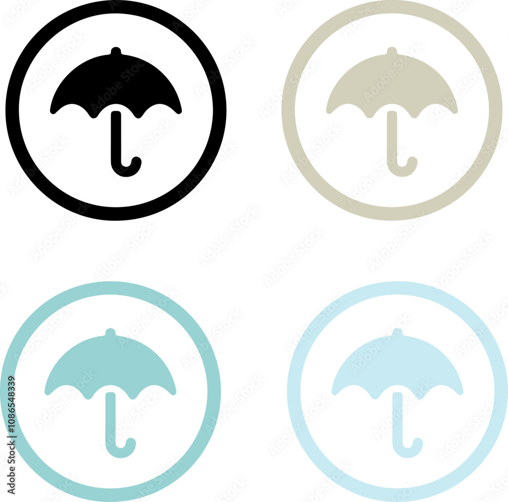 Pixel perfect round icon set of umbrella, rain, rainy weather, protection. Thin line icons, flat vector illustrations, isolated on white, transparent background Pixel perfect round icon set of umbrella, rain, rainy weather, protection. Thin line icons, flat vector illustrations, isolated on white, transparent background