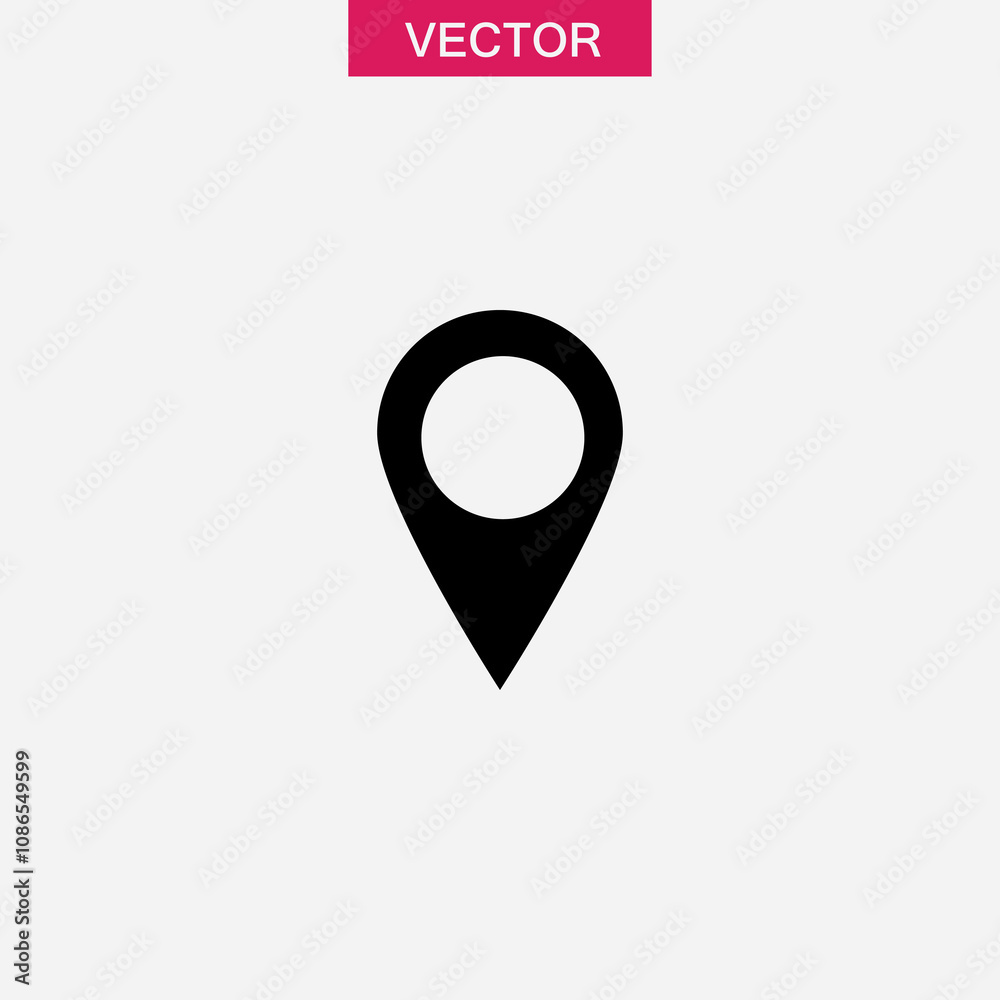 location icon vector, black flat illustration for web and app..eps location icon vector, black flat illustration for web and app..eps