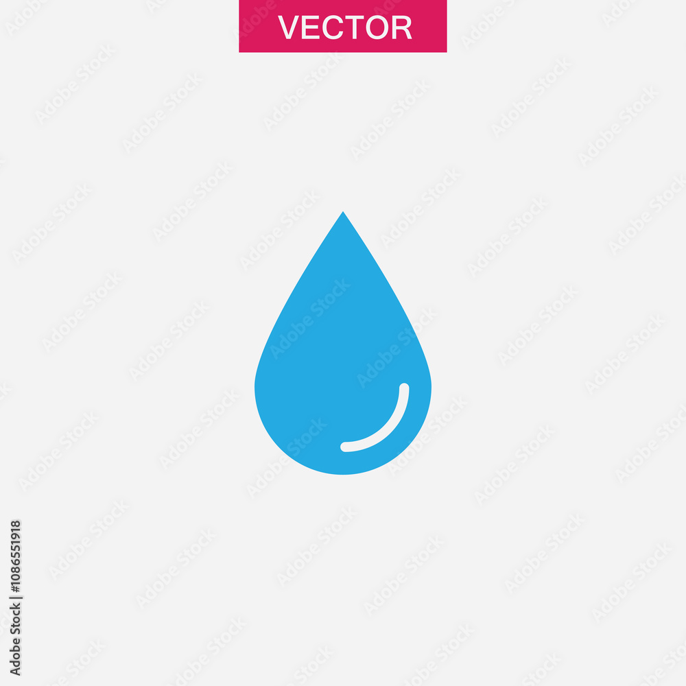 water drop Icon vector flat simple illustration for web and app..eps water drop Icon vector flat simple illustration for web and app..eps