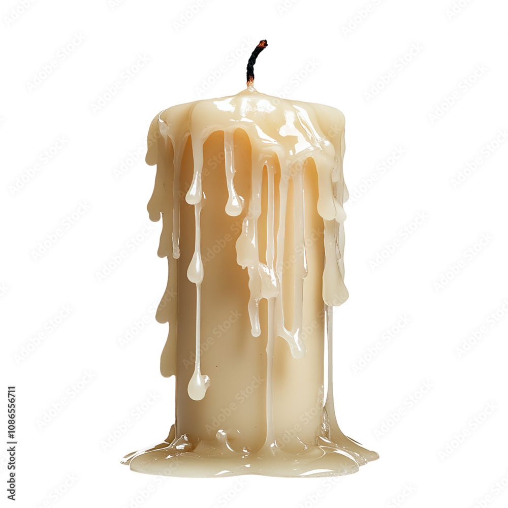 Yellow Candle With Wax Dripping On transparent Background PNG transparent. Yellow Candle With Wax Dripping On transparent Background PNG transparent.