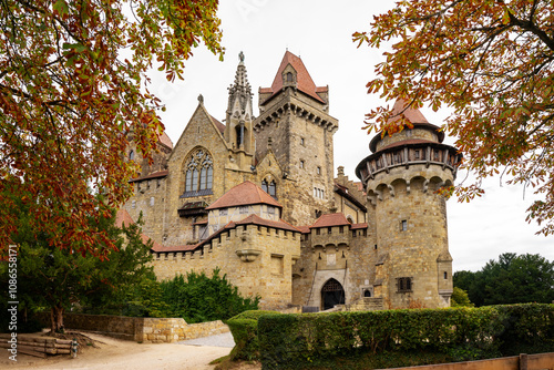 Burg Kreuzenstein. Historic castle near Leobendorf in Lower Austria, Austria. photo