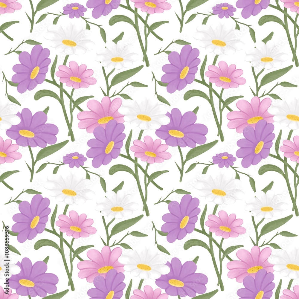 seamless pattern with flowers seamless pattern with flowers